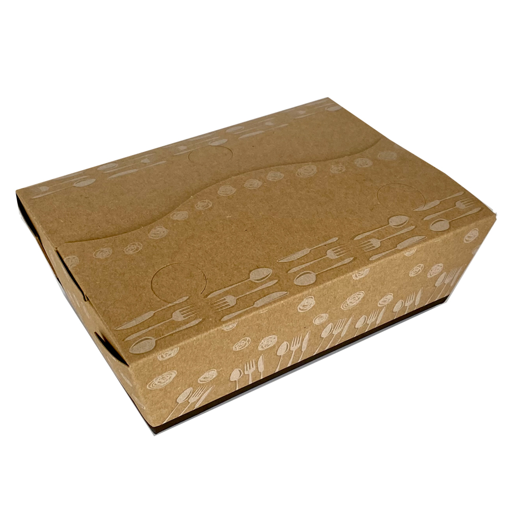 Noche Karu colección Caja cartón Kraft Biodegradable para 1/2 Pollo 206x149x65 mm -  www.pollast.com